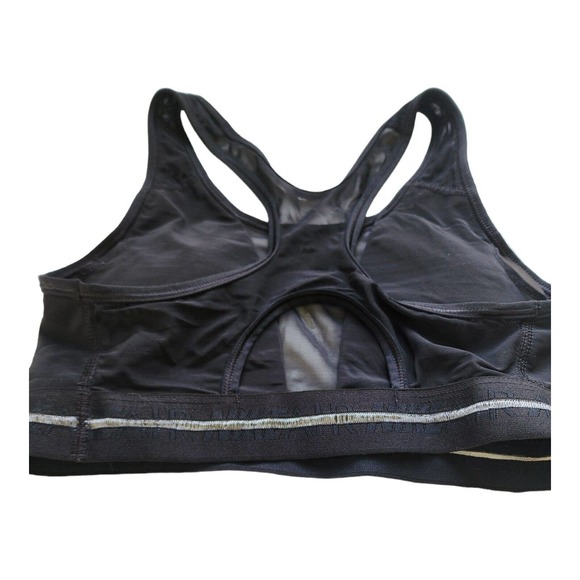 Nike Dri-Fit Women’s Sports Bra Mesh Front & Racerback Black Size Medium - Picture 4 of 5